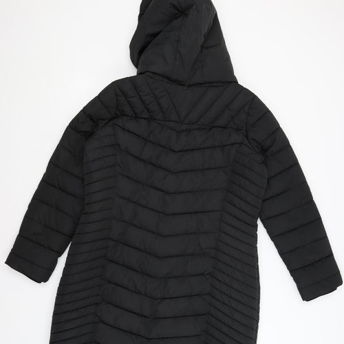 Nutmeg Womens Black   Puffer Jacket Coat Size 16
