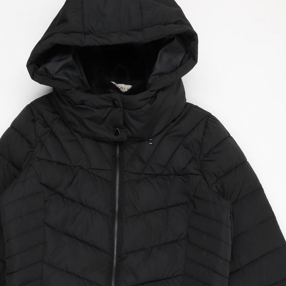 Nutmeg Womens Black   Puffer Jacket Coat Size 16