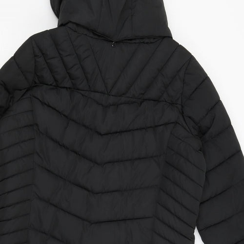 Nutmeg Womens Black   Puffer Jacket Coat Size 16