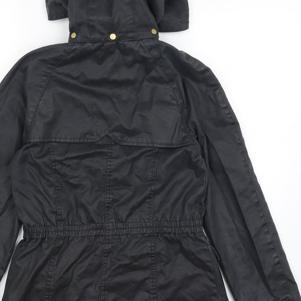 Zara Womens Black   Windbreaker Coat Size S