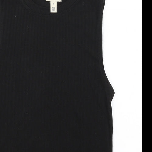 Maison Jules Womens Black   Basic Tank Size M