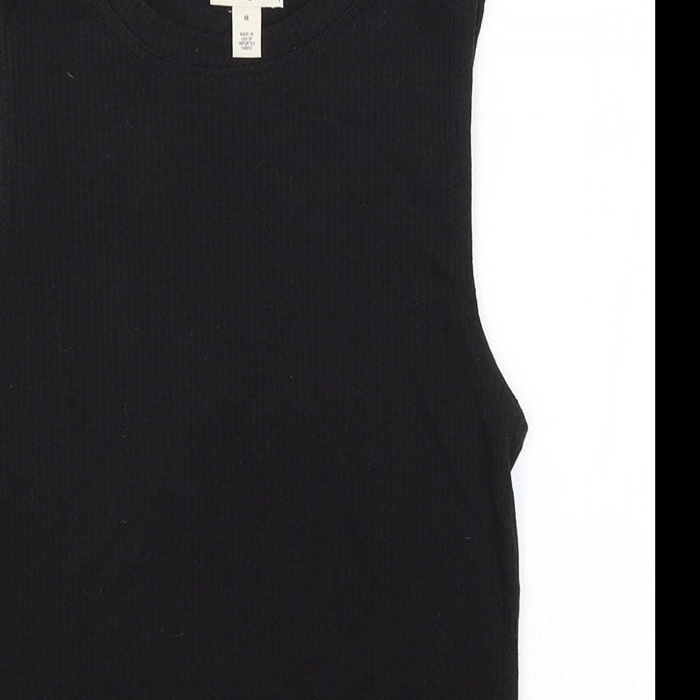 Maison Jules Womens Black   Basic Tank Size M