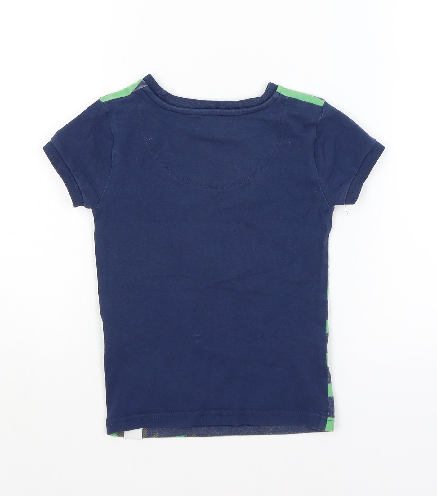 Harry Bear Boys Blue Striped  Basic T-Shirt Size 5 Years  - Tyrannosaurus Rex