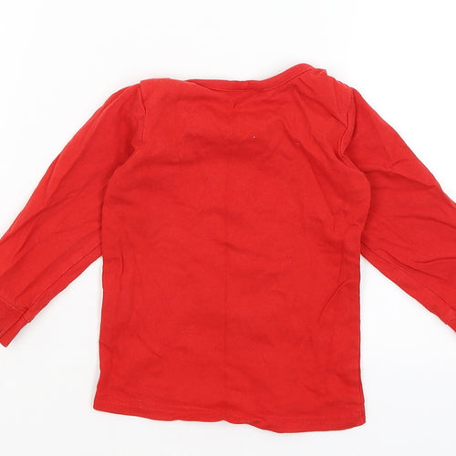 PJs Baby Red   Basic T-Shirt Size 12-18 Months  - Little Pudding