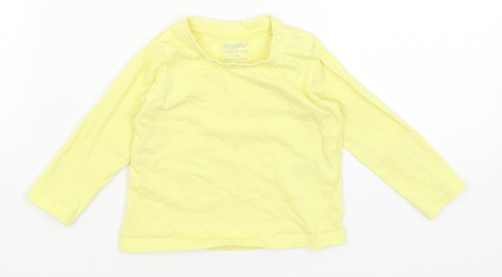 Lupilu Baby Yellow Basic T-Shirt Size 9-12 Months