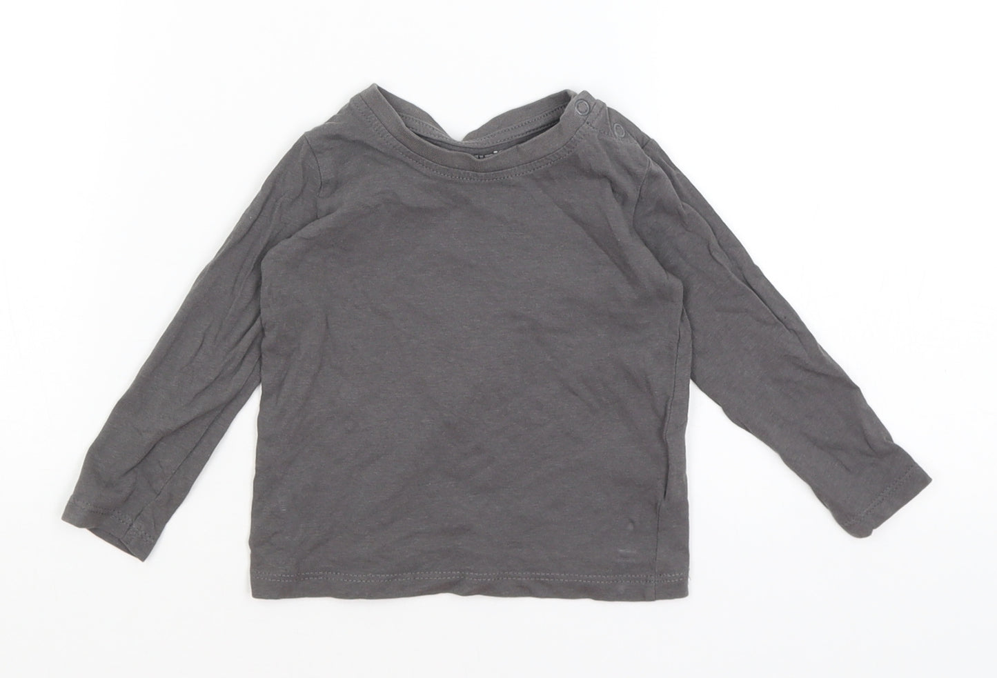 Lupilu Baby Grey   Basic T-Shirt Size 9-12 Months