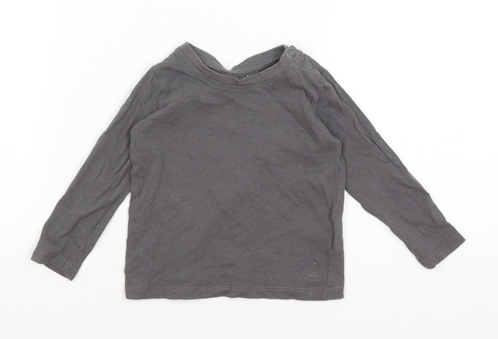 Lupilu Baby Grey Basic T-Shirt Size 9-12 Months