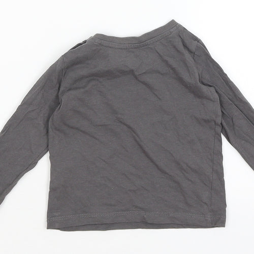 Lupilu Baby Grey   Basic T-Shirt Size 9-12 Months