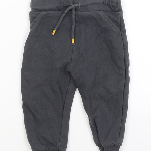 F&F Baby Grey   Jogger Trousers Size 9-12 Months