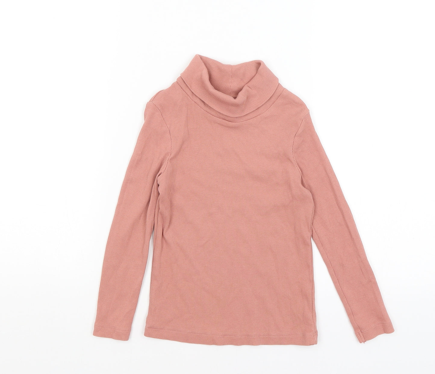 George Girls Pink   Basic T-Shirt Size 4-5 Years