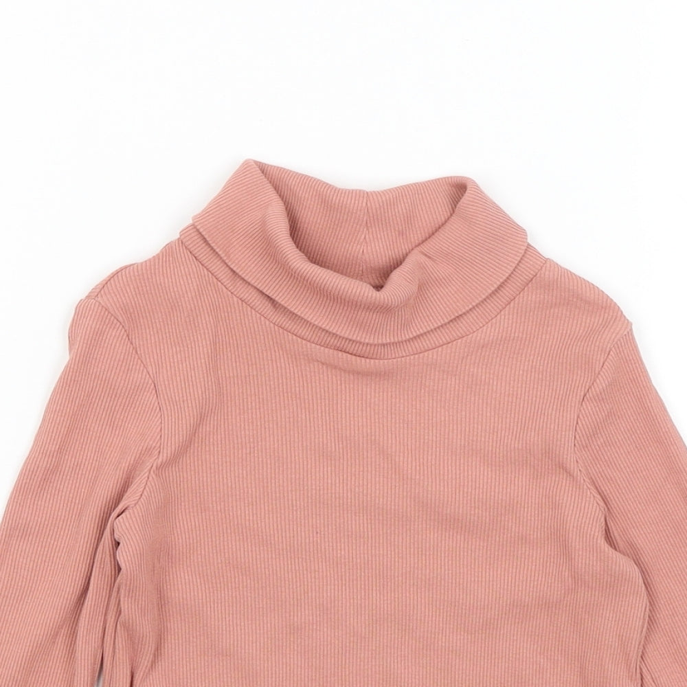 George Girls Pink   Basic T-Shirt Size 4-5 Years