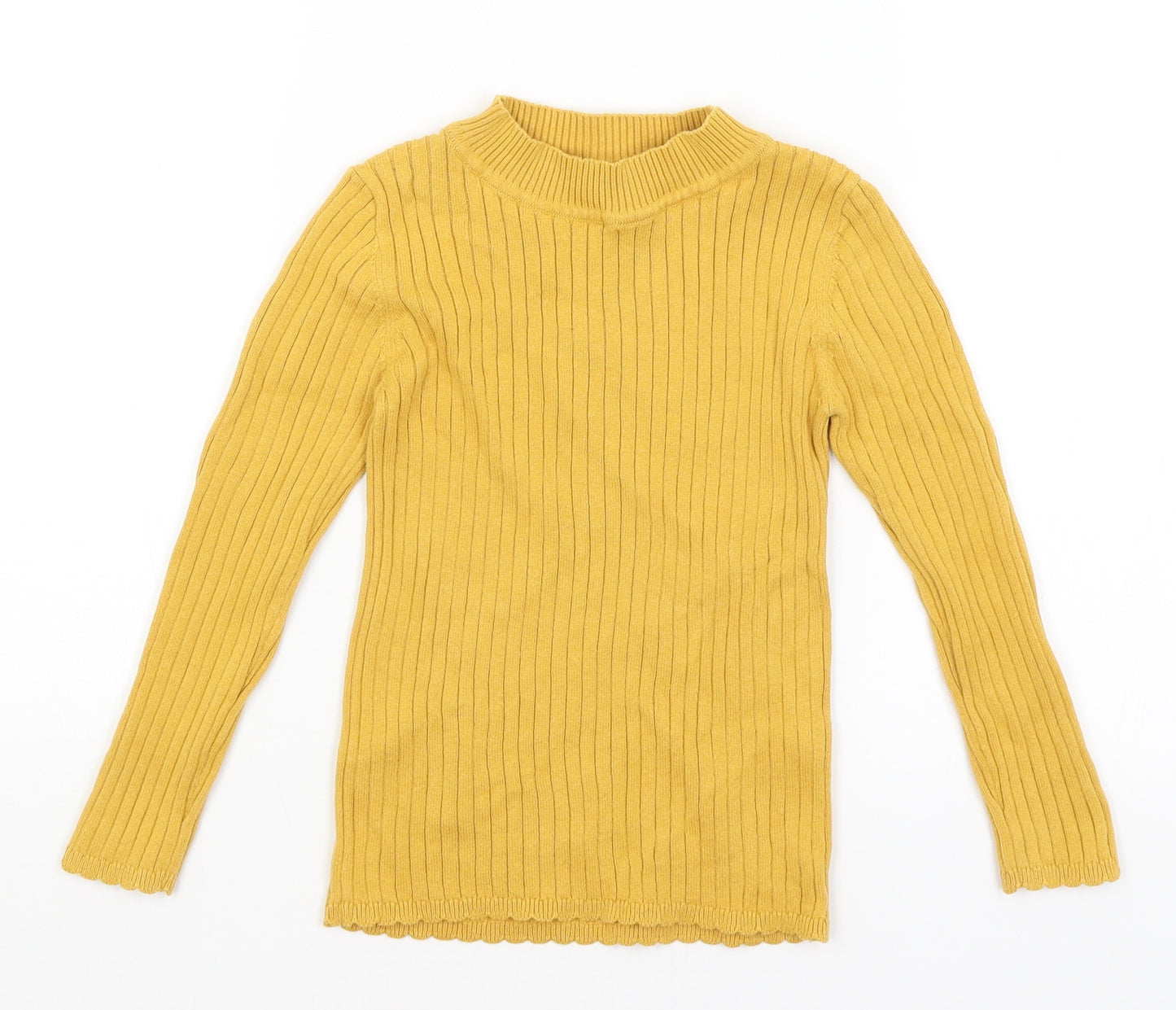 TU Girls Yellow   Basic T-Shirt Size 5-6 Years