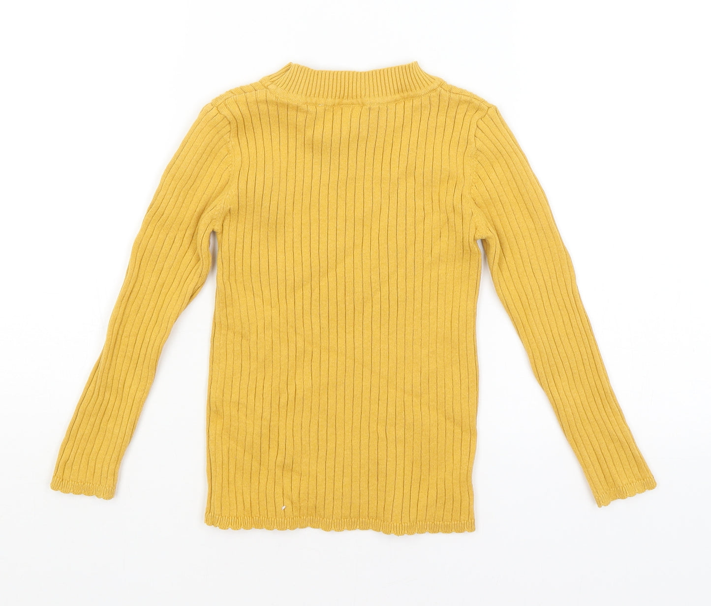 TU Girls Yellow   Basic T-Shirt Size 5-6 Years