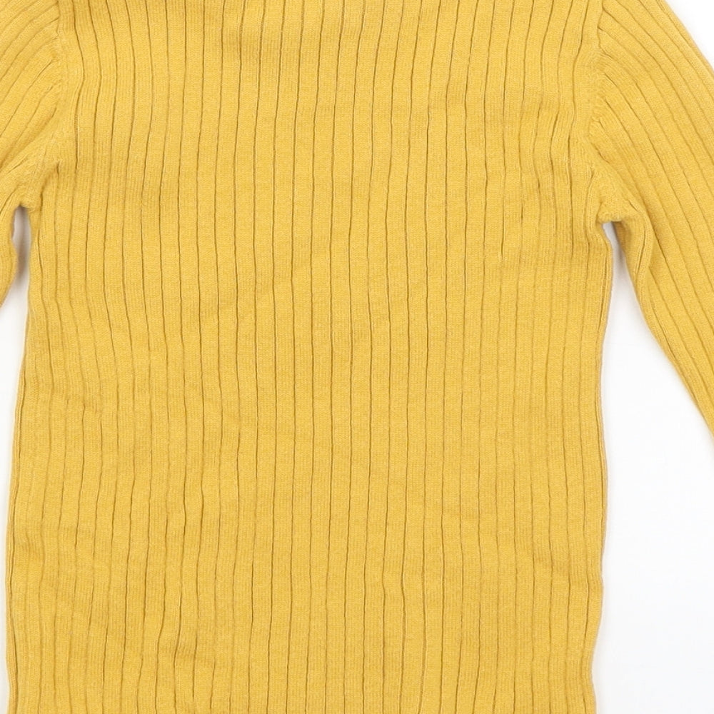 TU Girls Yellow   Basic T-Shirt Size 5-6 Years