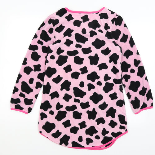 Peacocks Girls Pink Animal Print  Top Nightshirt Size 12-13 Years  - Pasture Bedtime