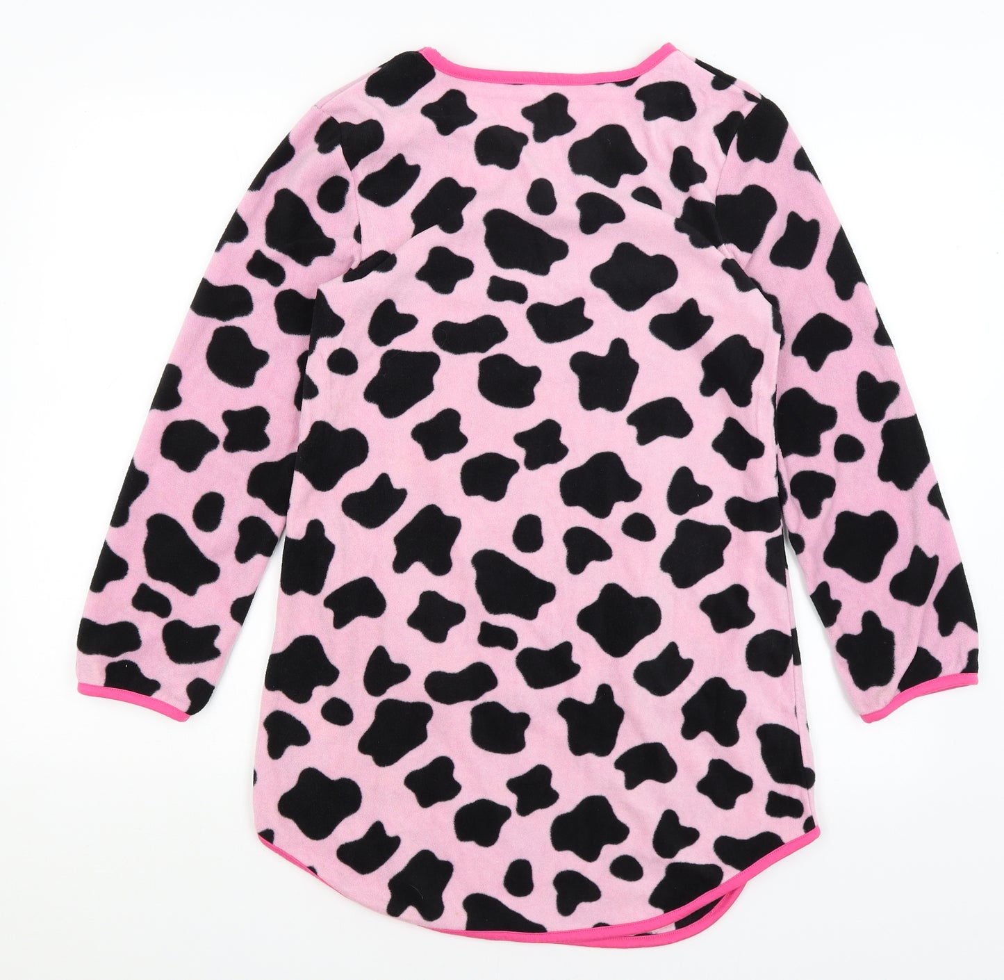 Peacocks Girls Pink Animal Print  Top Nightshirt Size 12-13 Years  - Pasture Bedtime