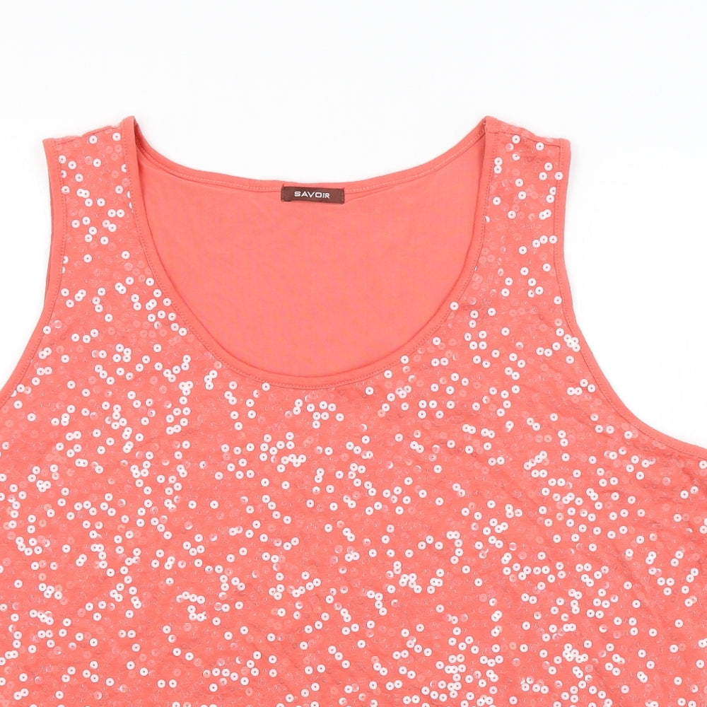 Savoir Womens Orange   Basic Tank Size 24