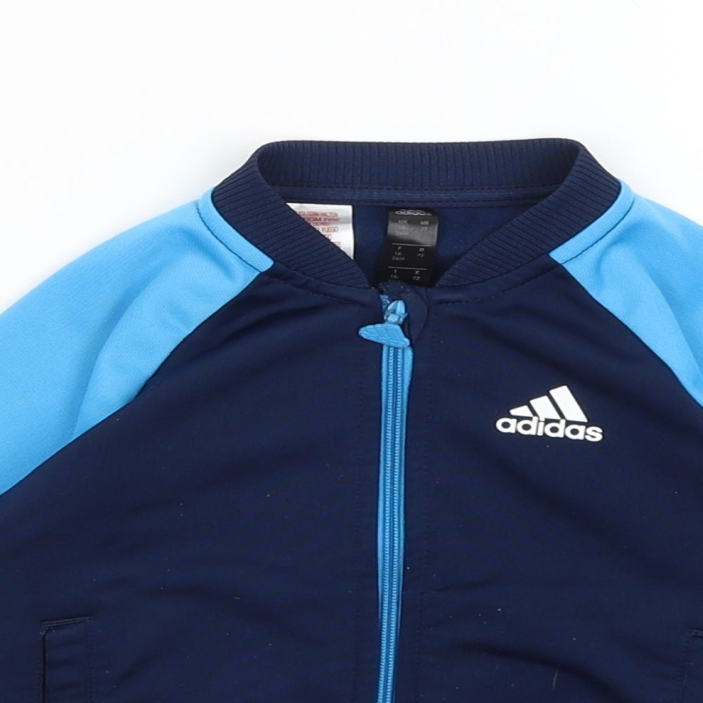 adidas Baby Blue   Full Zip Jumper Size 18-24 Months