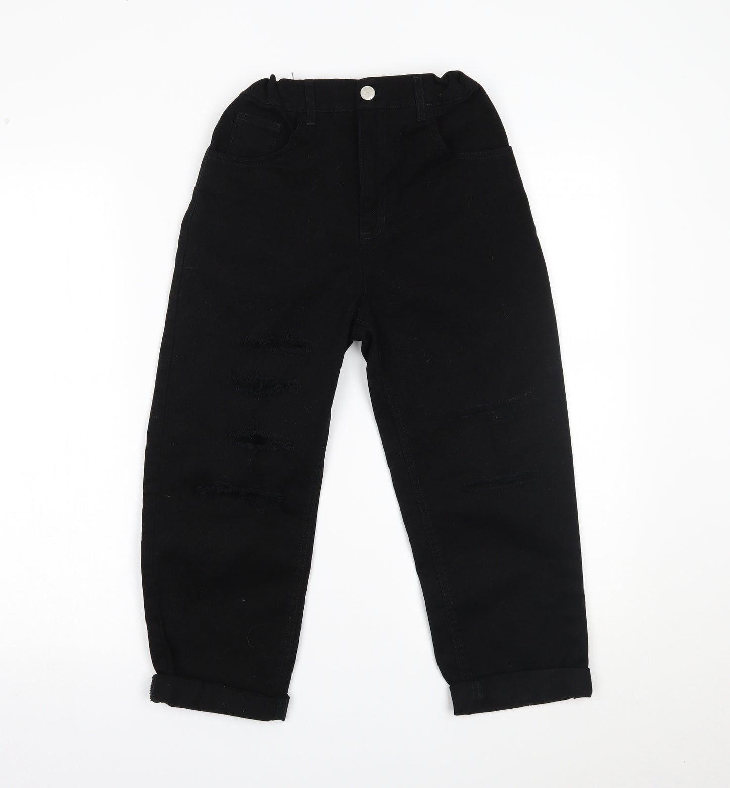 Primark Girls Black  Denim  Jeans Size 11-12 Years