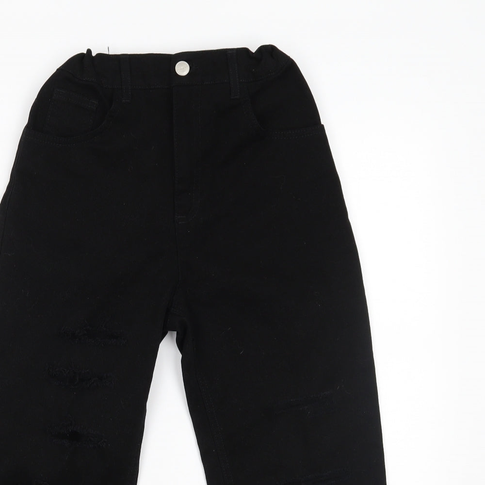 Primark Girls Black  Denim  Jeans Size 11-12 Years