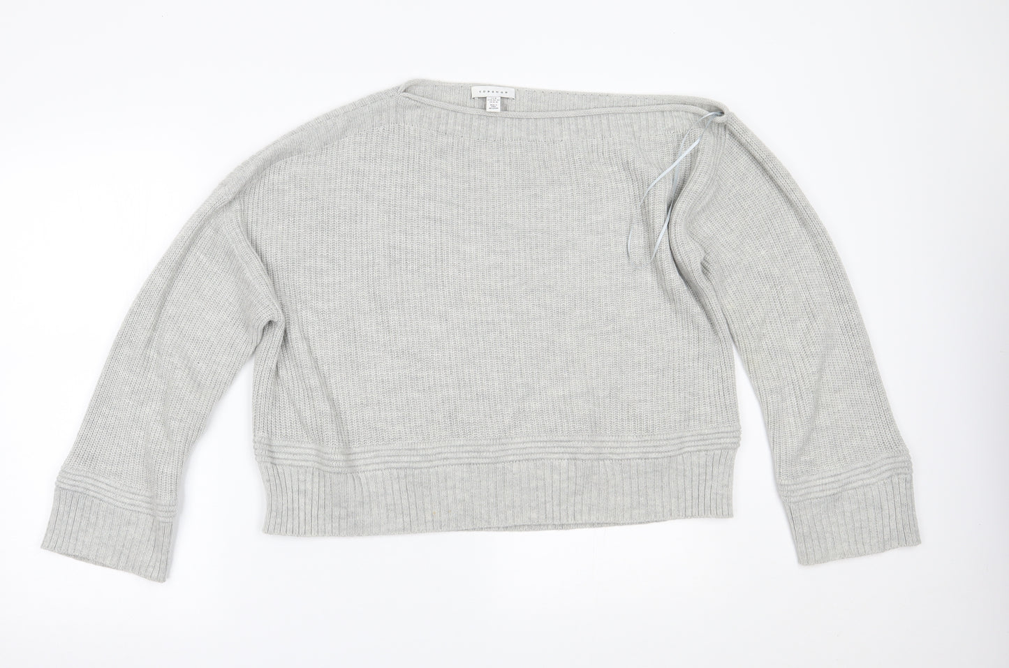 Topshop Womens Grey   Pullover Jumper Size M