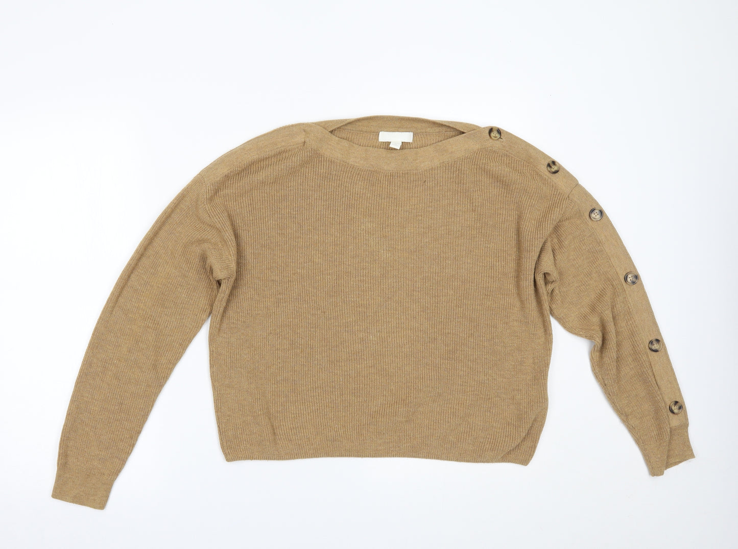 H&M Womens Brown   Pullover Jumper Size S