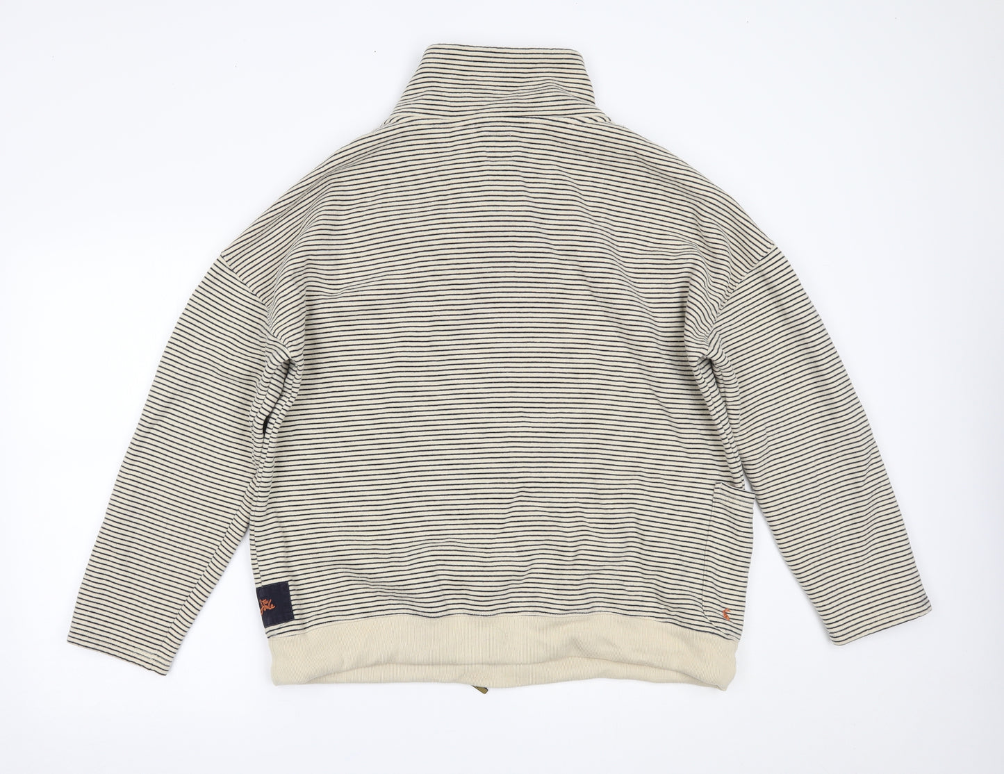 Joules Womens Beige Striped  Pullover Jumper Size 18