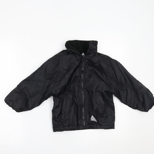 Blue Max Boys Black   Basic Coat Coat Size 3-4 Years