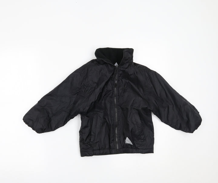 Blue Max Boys Black Basic Coat Coat Size 3-4 Years