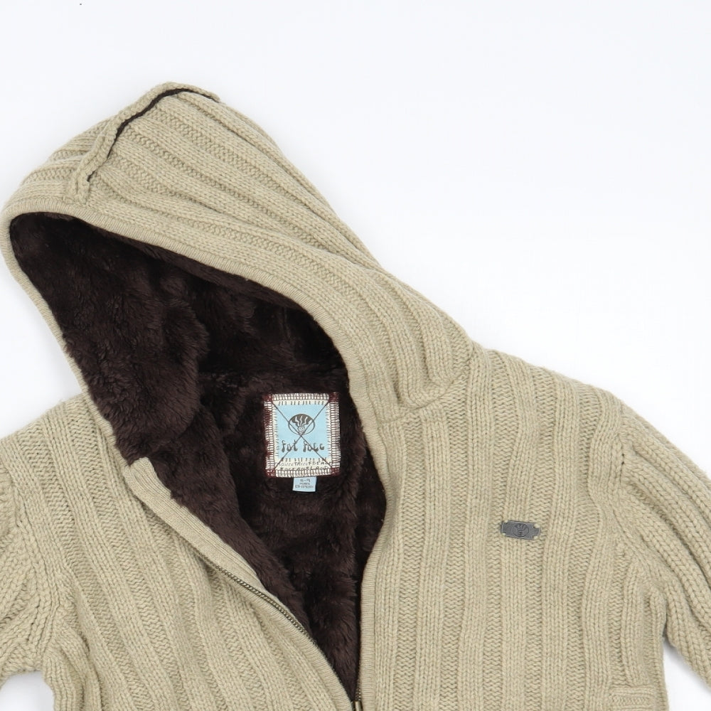 Fat Face Boys Brown   Basic Jacket Jacket Size 8-9 Years