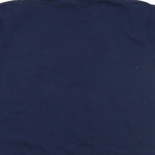 Gildan Mens Blue    T-Shirt Size L