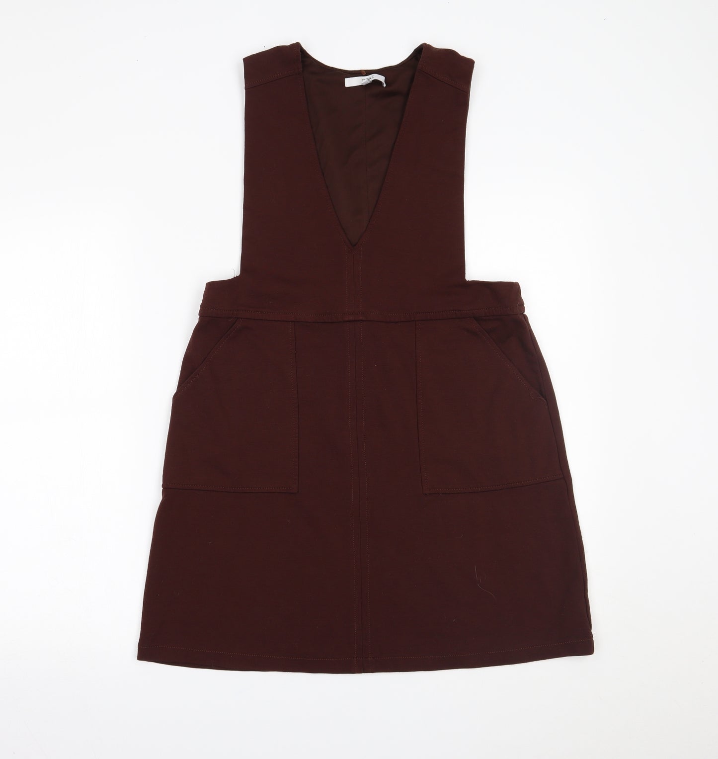 NEXT Womens Brown   Pinafore/Dungaree Dress  Size 14