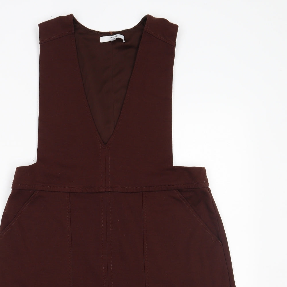 NEXT Womens Brown   Pinafore/Dungaree Dress  Size 14