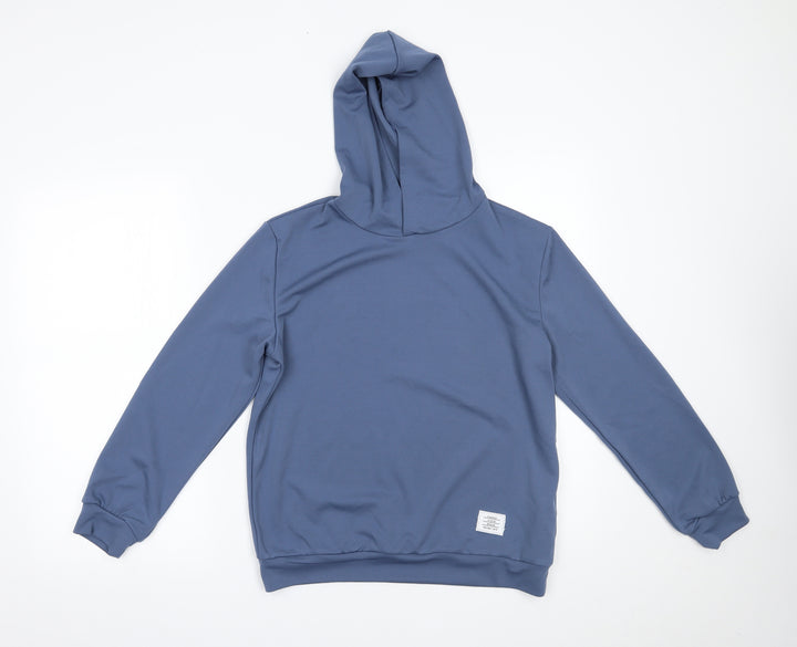 SheIn Boys Blue Pullover Hoodie Size 11-12 Years