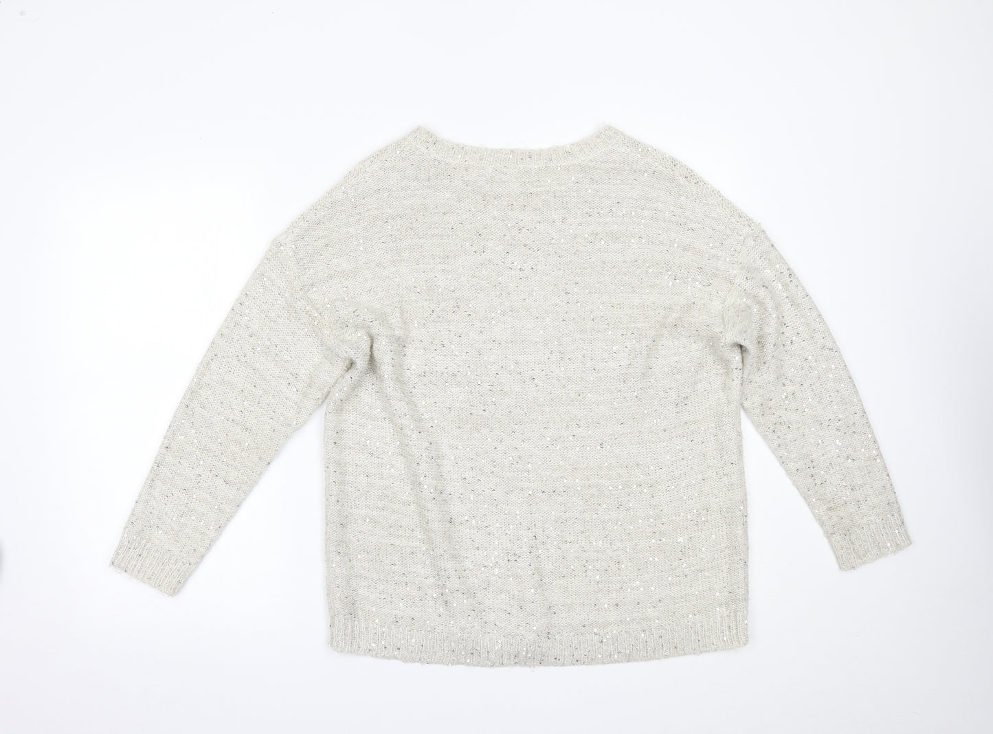 Marks and Spencer Womens Ivory   Pullover Jumper Size 14