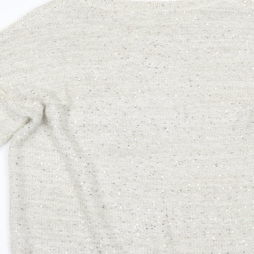 Marks and Spencer Womens Ivory   Pullover Jumper Size 14