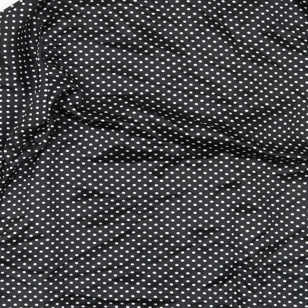 Preworn Womens Black Polka Dot  Top Pyjama Top Size 18