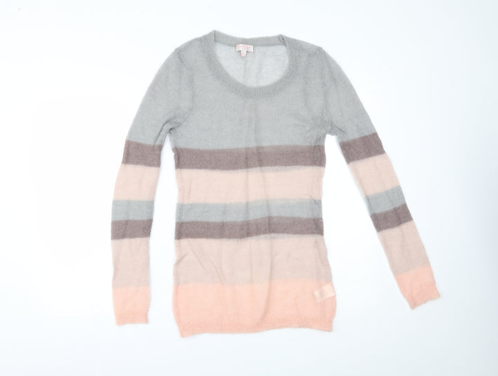 Gharani Strok Womens Multicoloured Striped  Pullover Jumper Size L