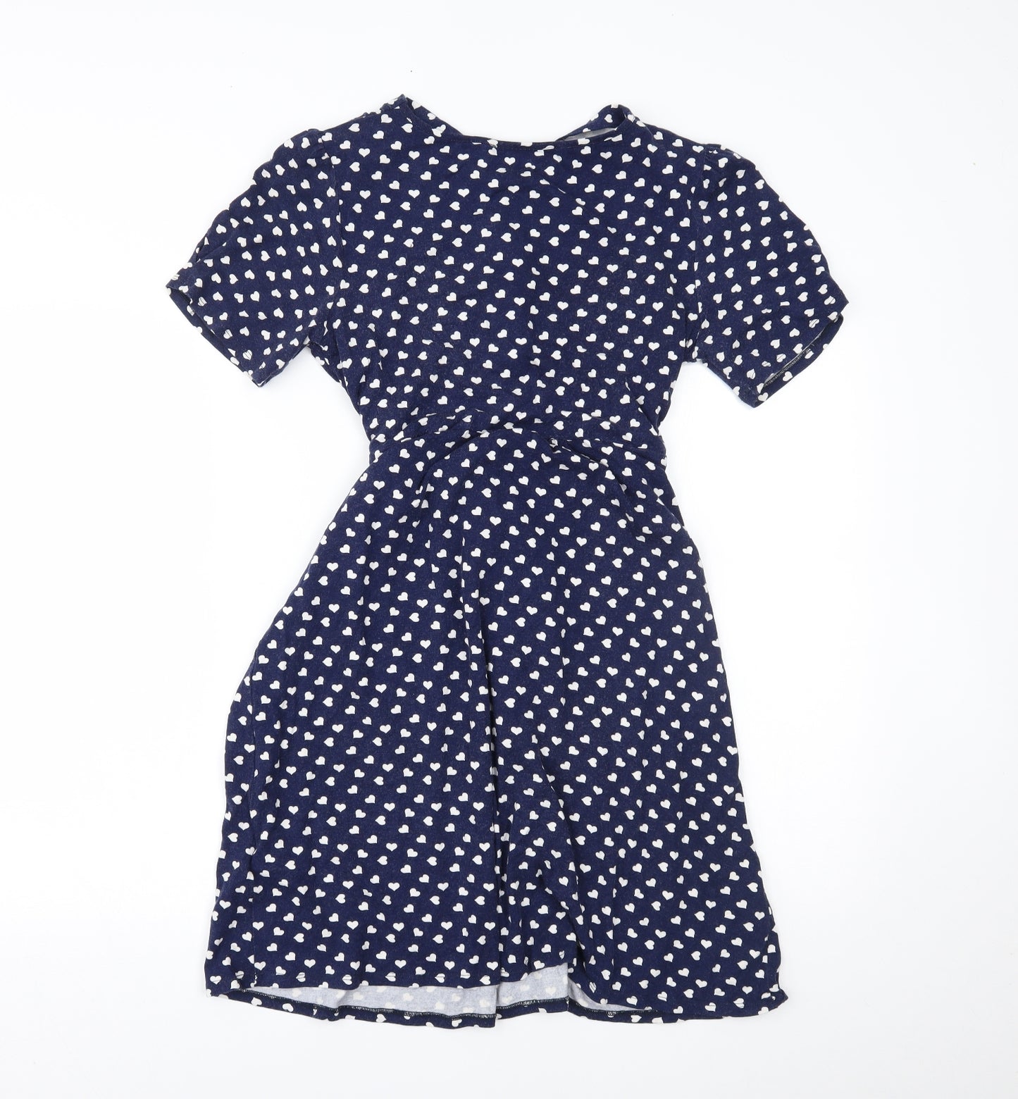 Blooming Marvellous Womens Blue Polka Dot  Fit & Flare  Size 14
