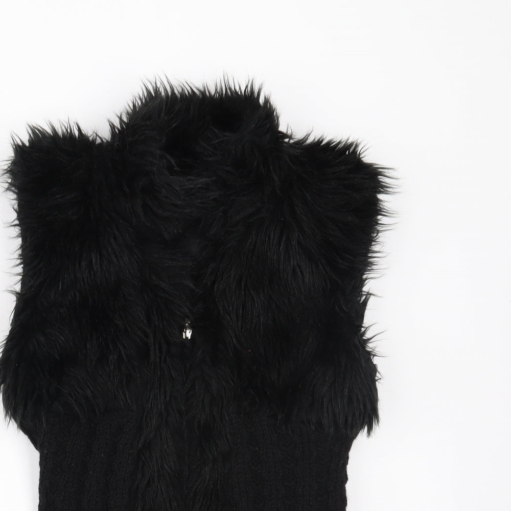 bck  moda Womens Black   Gilet Coat Size S