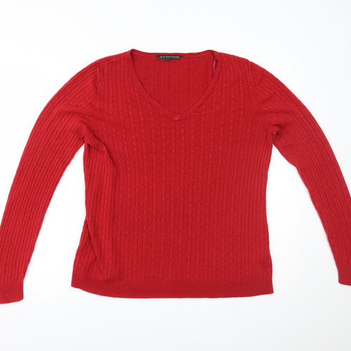 Love Knitwear Womens Red   Pullover Jumper Size 16