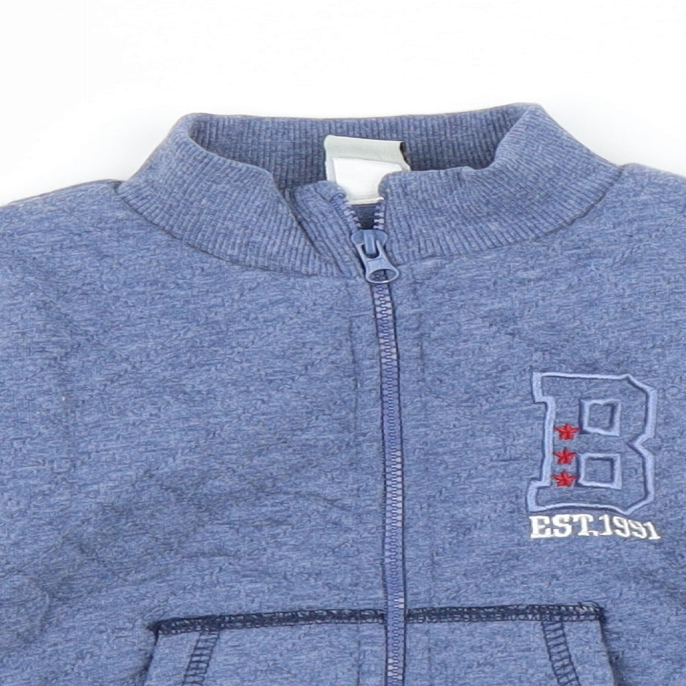 Charanga Boys Blue   Full Zip Jumper Size 12-18 Months