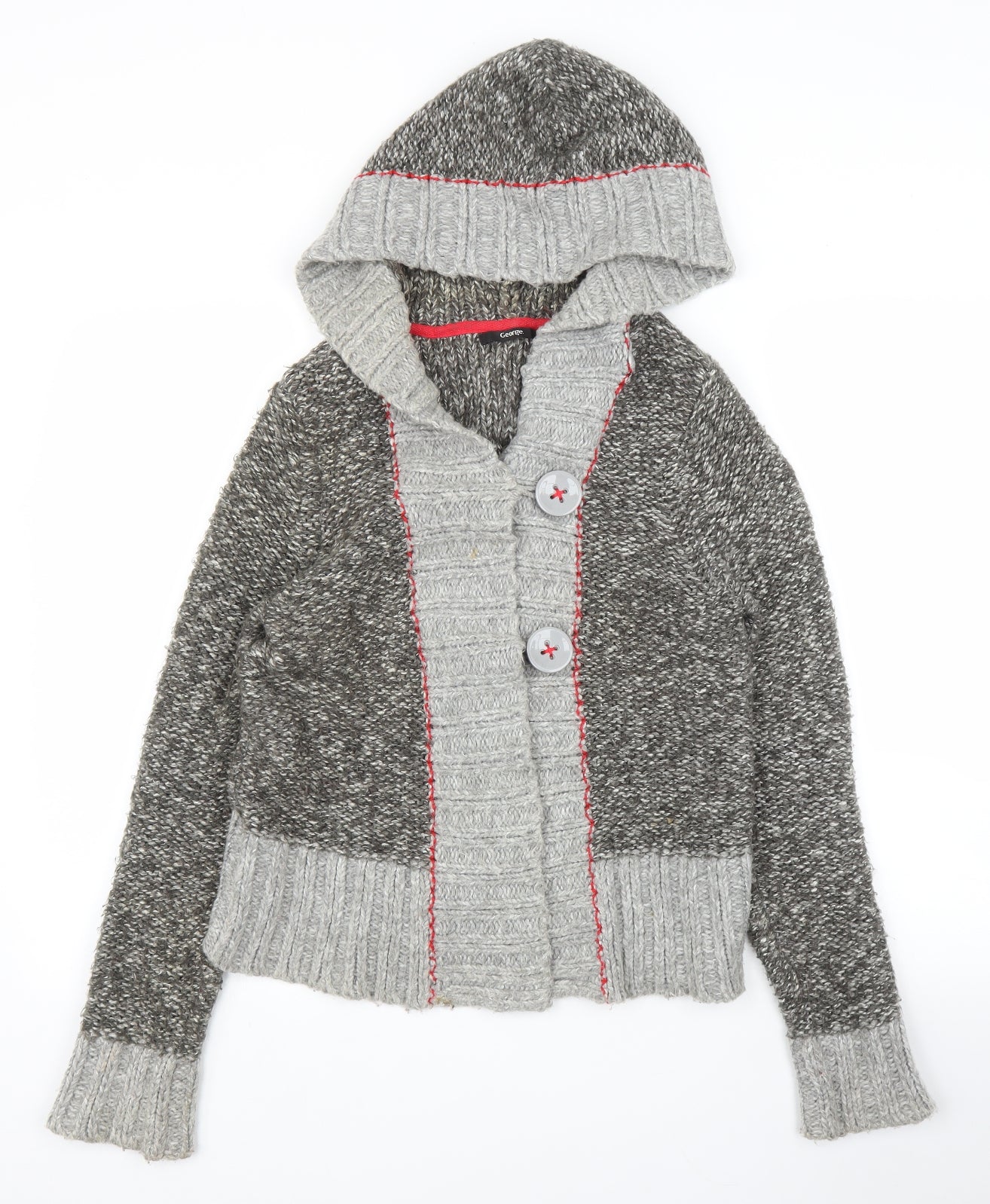 George Womens Grey   Cardigan Jumper Size 10