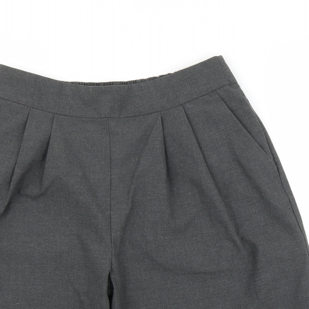 M&S Girls Grey   Paperbag Shorts Size 13 Years