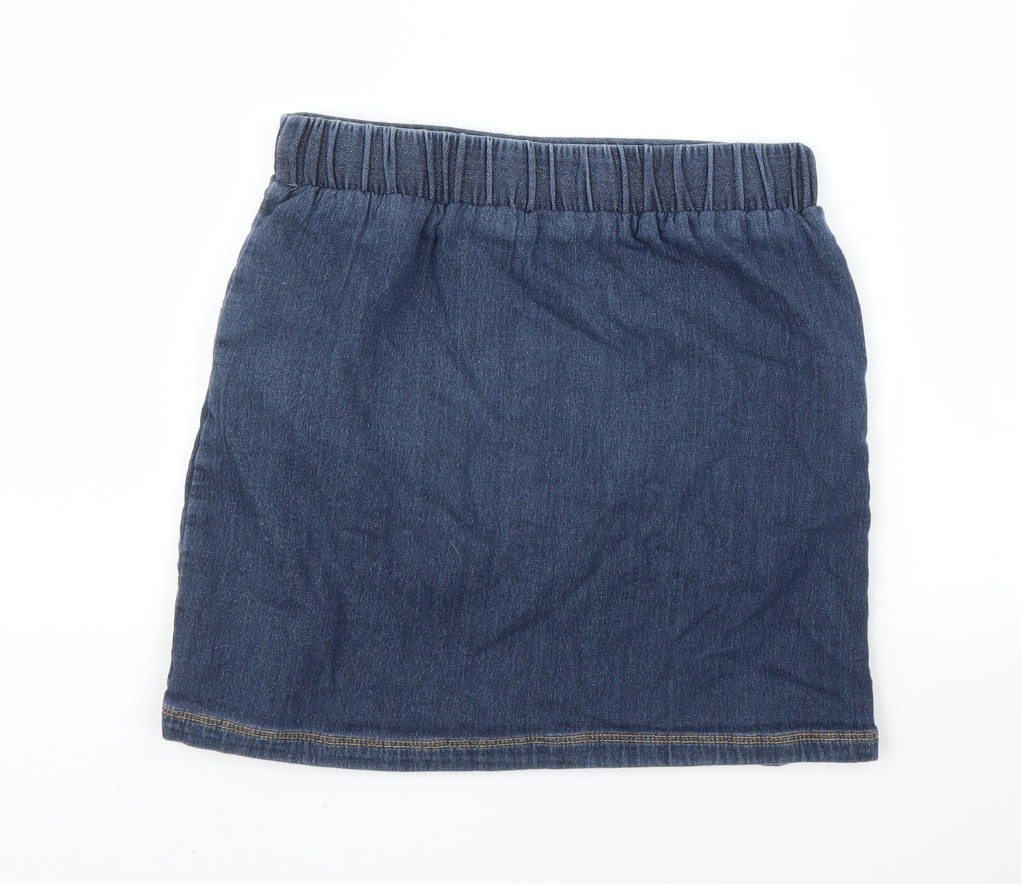 Lands' End Girls Blue  Denim A-Line Skirt Size 11 Years