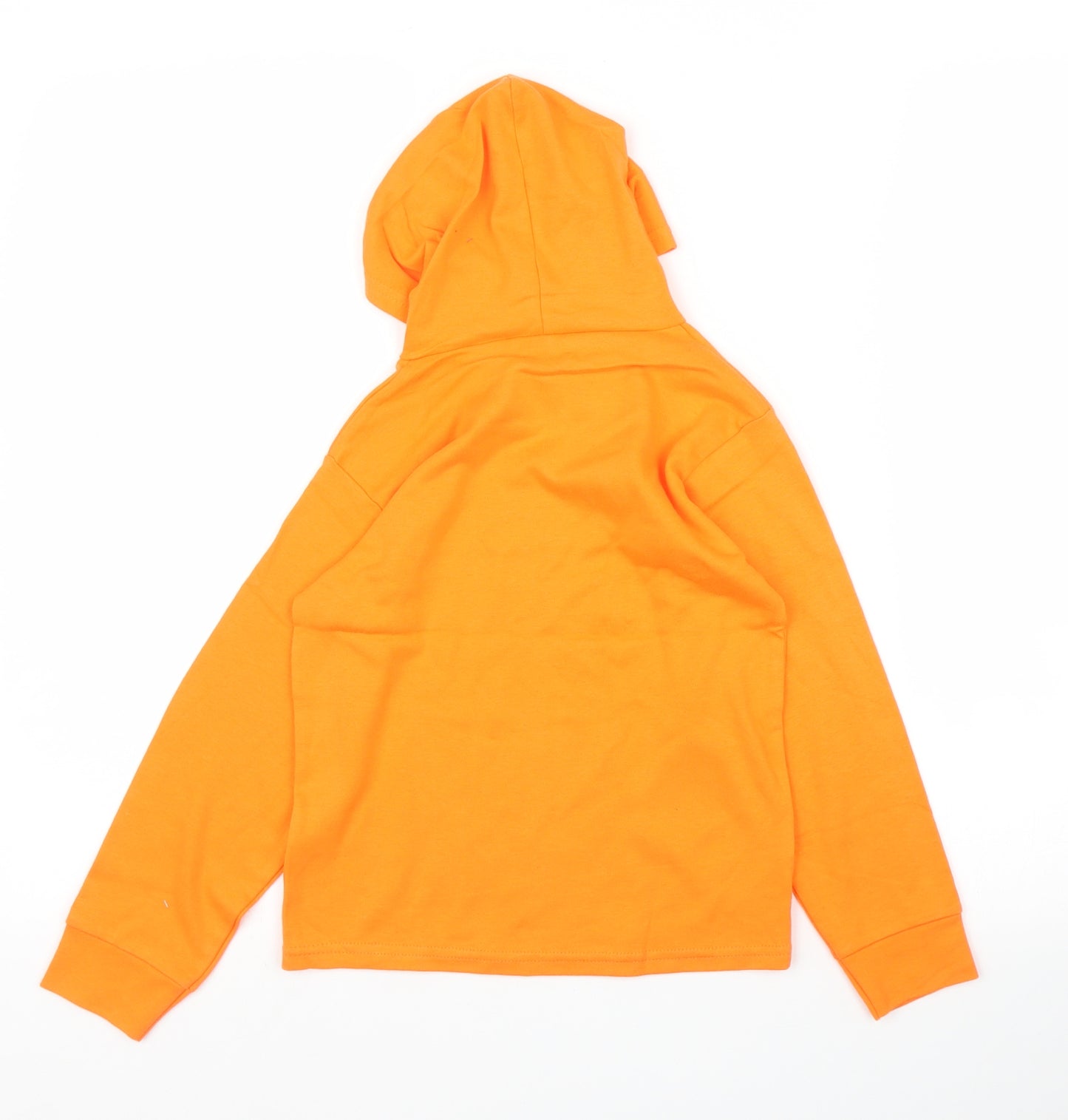 Preworn Girls Orange   Pullover Hoodie Size 4-5 Years