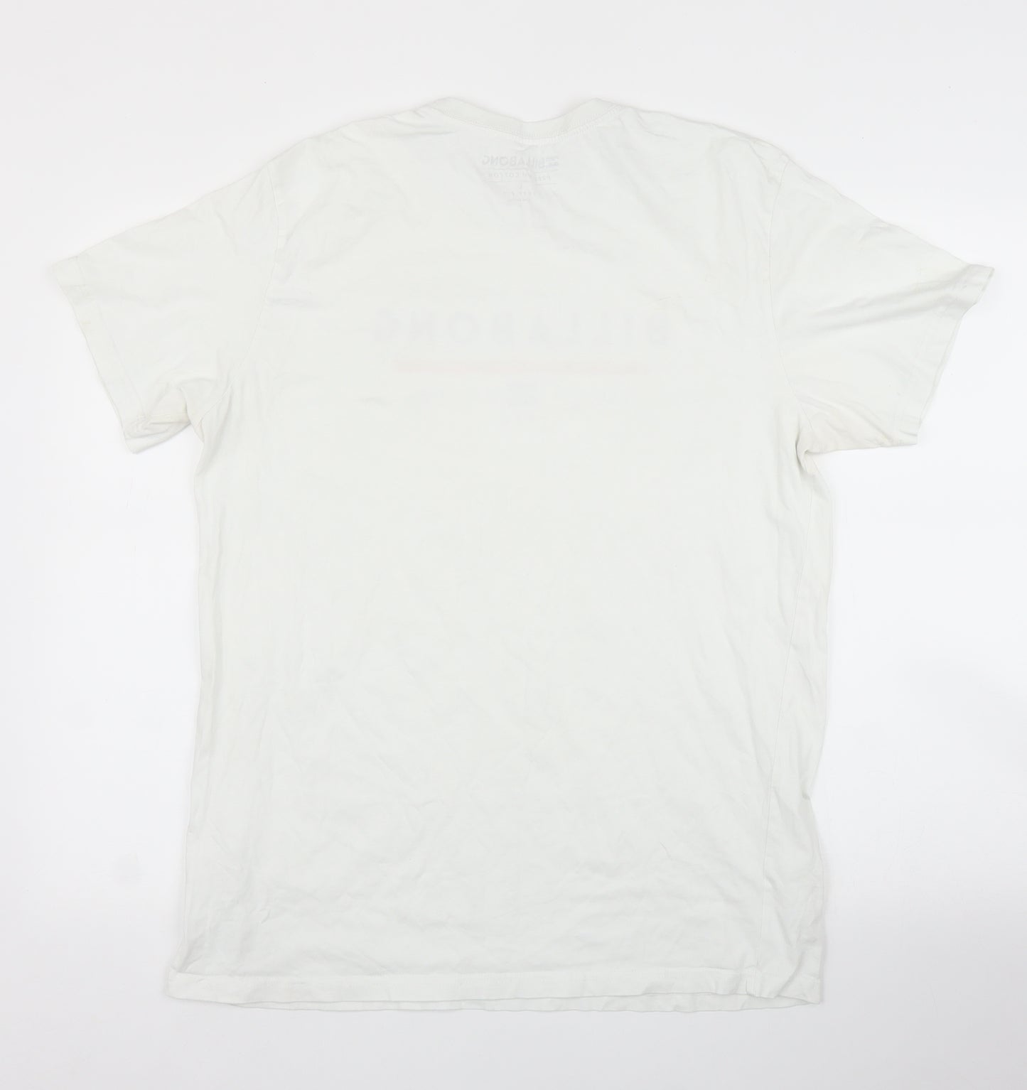 Billabong Mens White    T-Shirt Size L