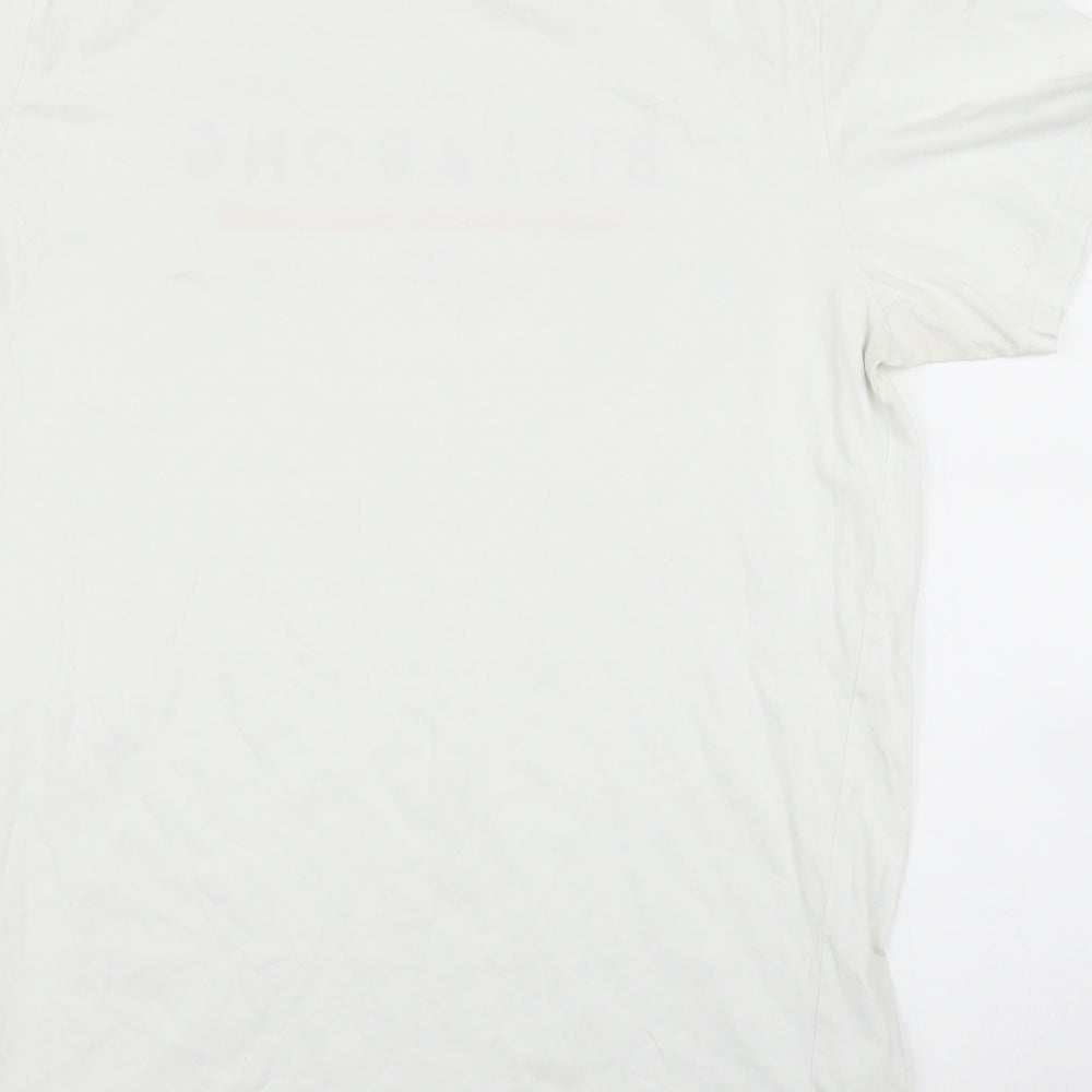 Billabong Mens White    T-Shirt Size L