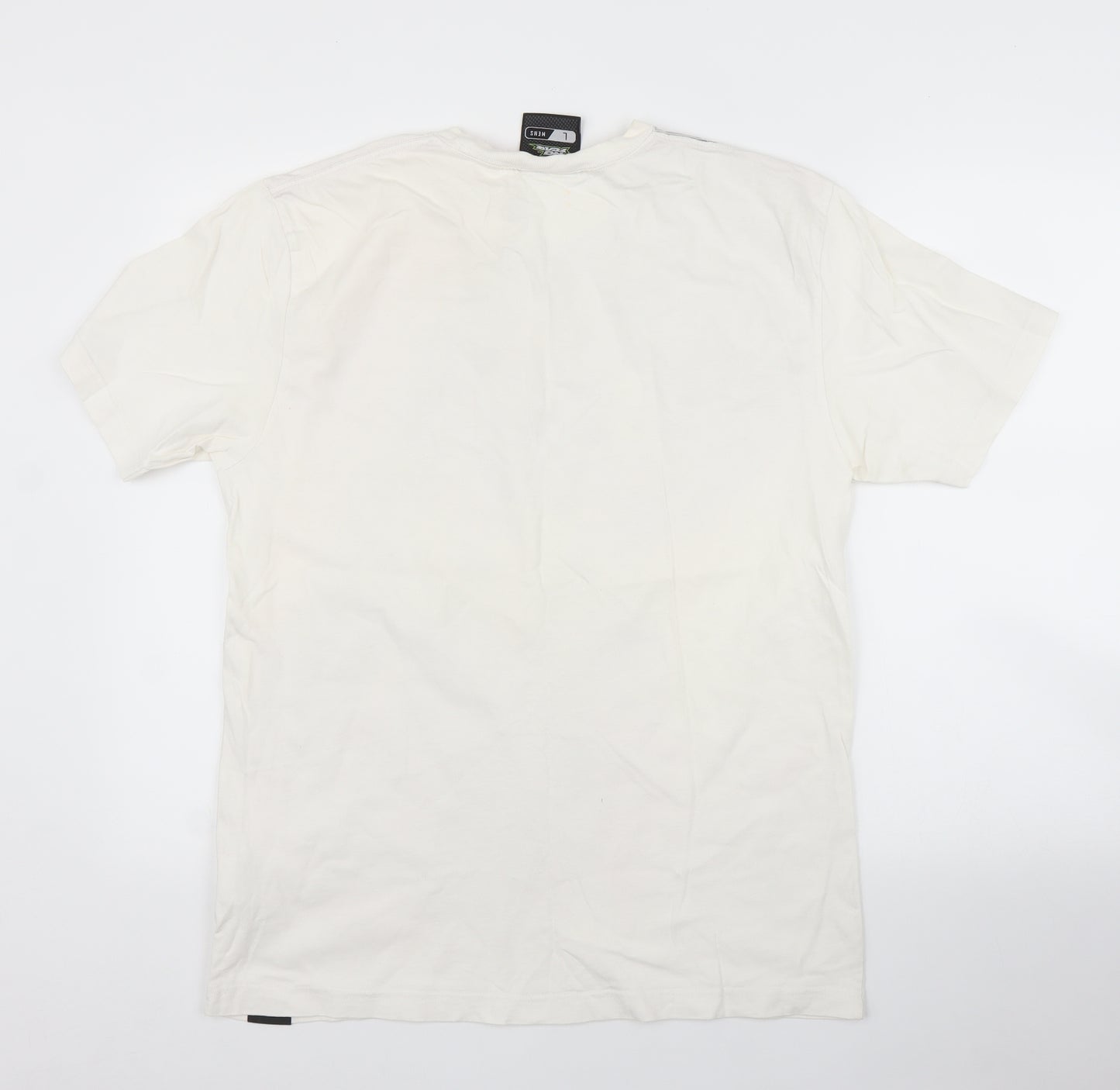 No Fear Mens White    T-Shirt Size L