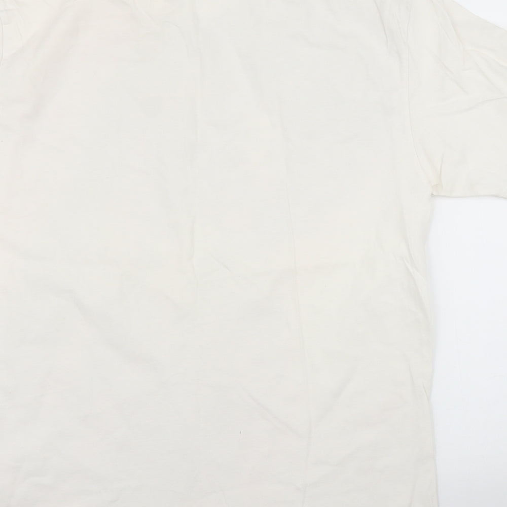 No Fear Mens White    T-Shirt Size L